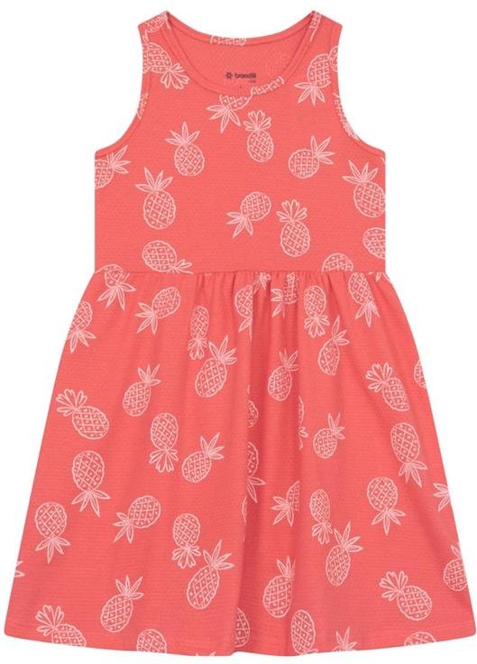 Imagem principal Vestido Infantil Menina de Abacaxi Laranja Brandili Brandili