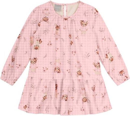 Imagem principal Vestido Infantil Menina de Bichinhos Rosa Brandili Mundi Brandili Mundi