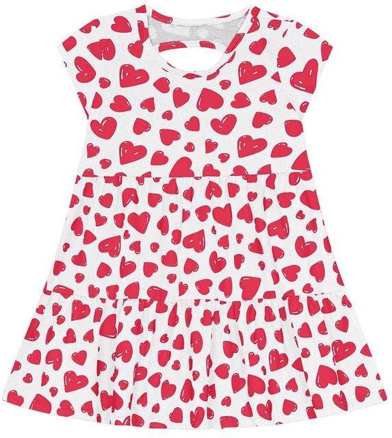 Imagem principal Vestido Infantil Menina de Coração Branco Kyly Kyly