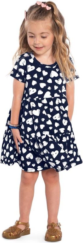 Imagem principal Vestido Infantil Menina de Coração Marinho Kyly Kyly