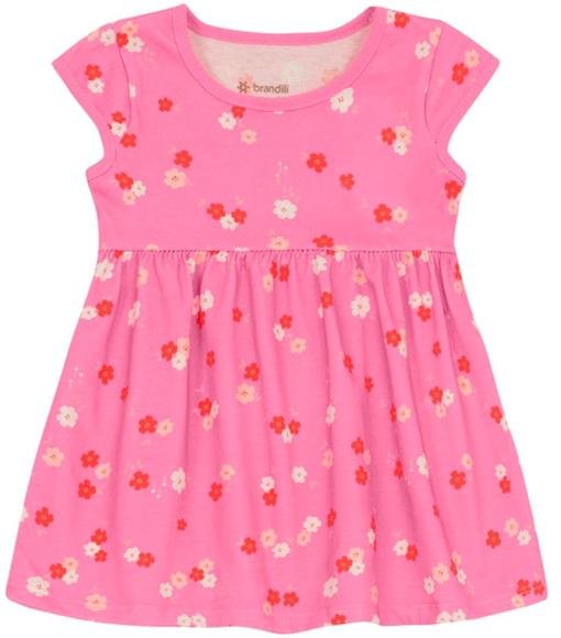 Imagem principal Vestido Infantil Menina de Frutinhas Rosa Brandili Brandili