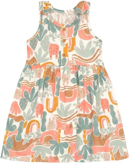 Imagem principal Vestido Infantil Menina de Gatinho Azul Brandili Brandili