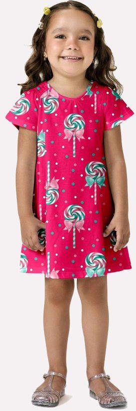 Imagem principal Vestido Infantil Menina Doces Rosa Kyly Kyly