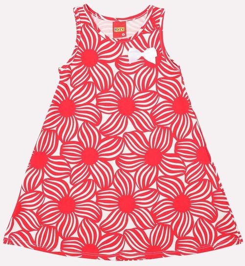 Imagem principal Vestido Infantil Menina em Algodão Flores Branco Kyly Kyly