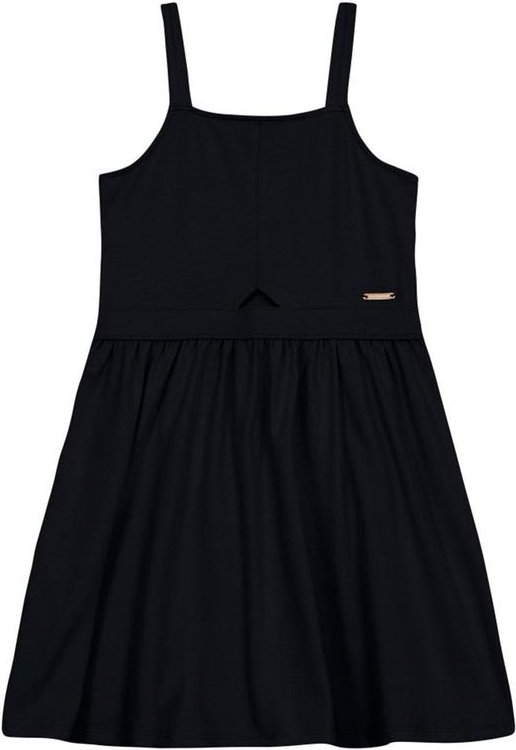Imagem principal Vestido Infantil Menina em Cotton Preto Brandili Brandili