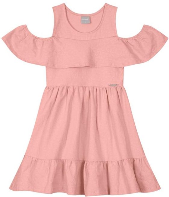 Imagem principal Vestido Infantil Menina em Cotton Rosa Brandili Mundi Brandili Mundi