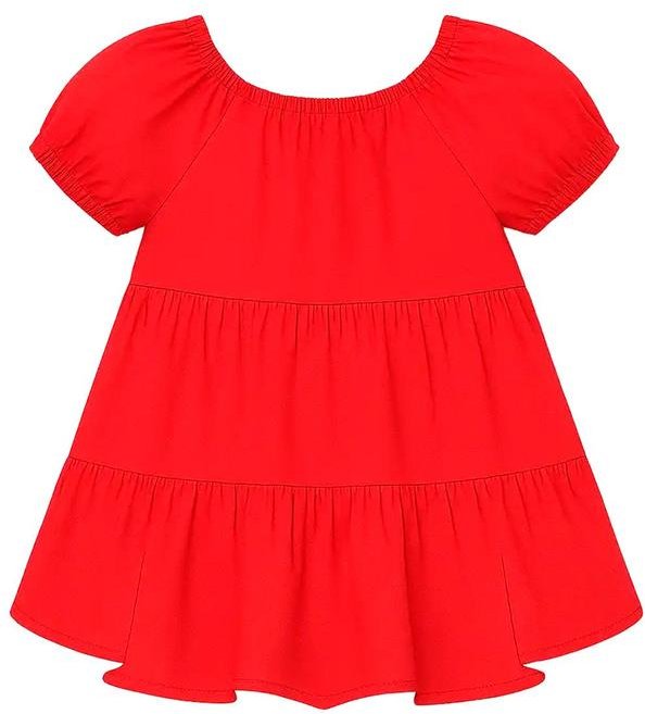 Imagem principal Vestido Infantil Menina em Viscose Vermelho Kyly Kyly