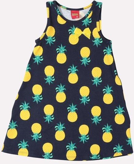 Imagem principal Vestido Infantil Menina Estampa Frutas Azul Kyly Kyly