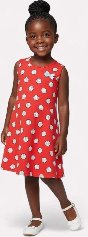 Imagem principal Vestido Infantil Menina Estampa Poá Vermelho Kyly Kyly