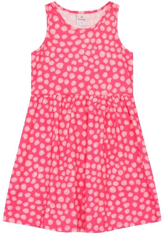 Imagem principal Vestido Infantil Menina Estampado Rosa Brandili Brandili