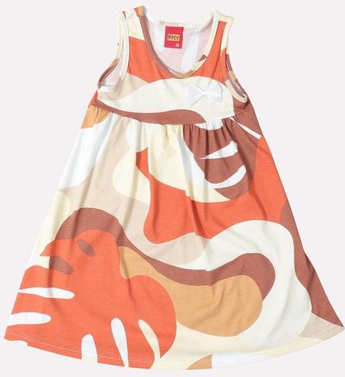 Imagem principal Vestido Infantil Menina Folhagem Laranja Kyly Kyly