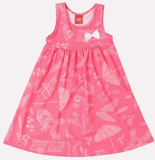 Imagem principal Vestido Infantil Menina Folhagem Vermelho Kyly Kyly