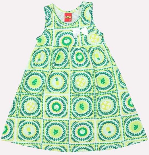 Imagem principal Vestido Infantil Menina Godê Verde Kyly Kyly