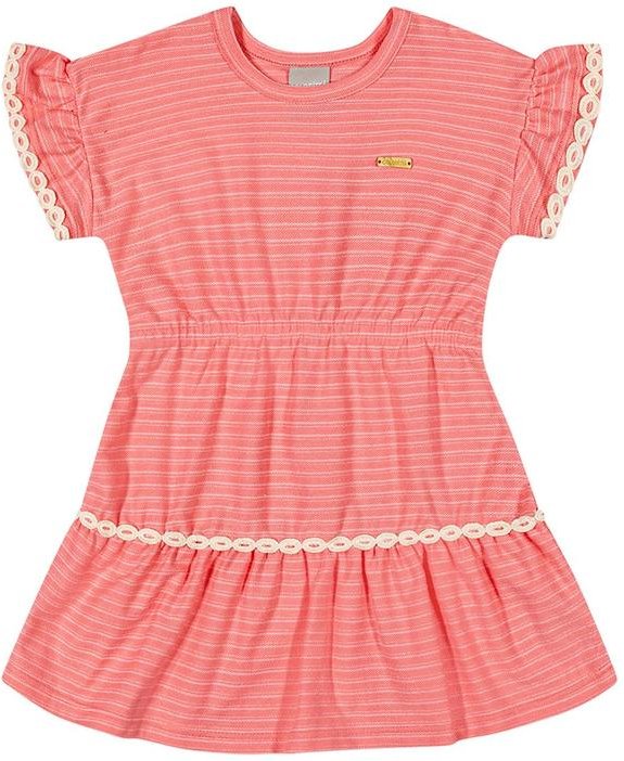 Imagem principal Vestido Infantil Menina Listrado Colorittá Rosa Colorittá