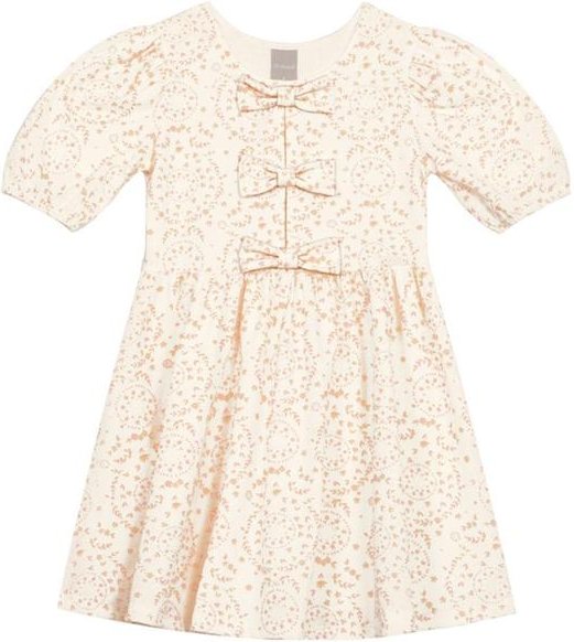 Imagem principal Vestido Infantil Menina Mini Florzinhas Bege Brandili Mundi Brandili Mundi