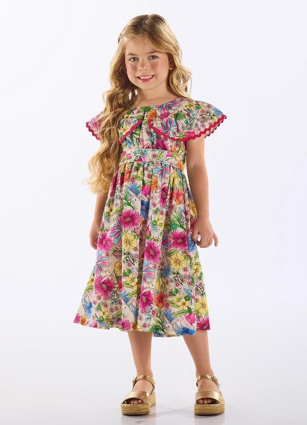 Imagem principal Vestido Infantil Viscose e Linho Branco Up Baby Up Baby