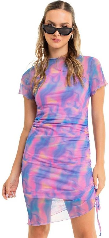 Imagem principal Vestido Juvenil com Sobreposição Roxo Gloss Gloss