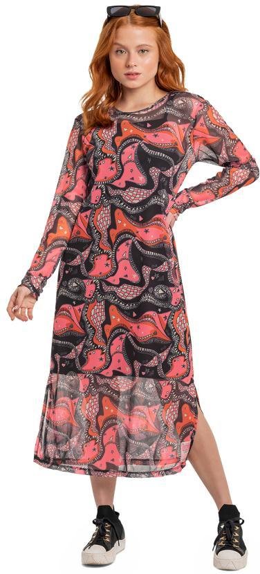 Imagem principal Vestido Juvenil em Cotton Rosa Gloss Gloss