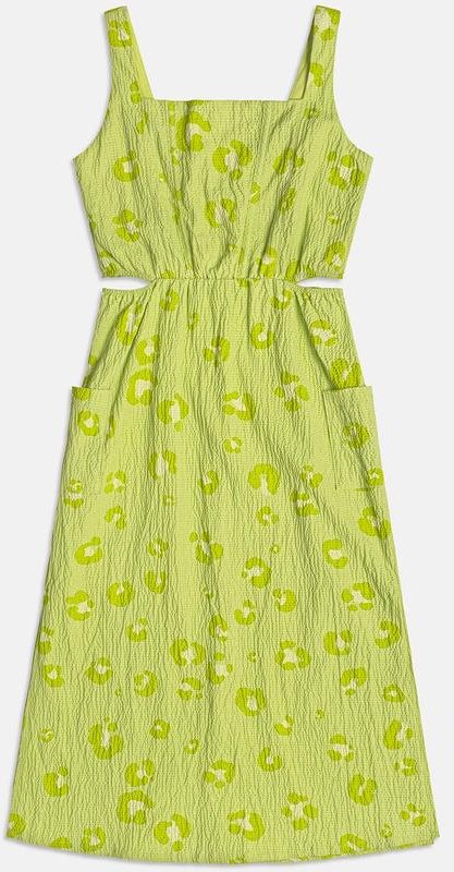 Imagem principal Vestido Longo Lima Leopardo Verde Limão I Am I Am