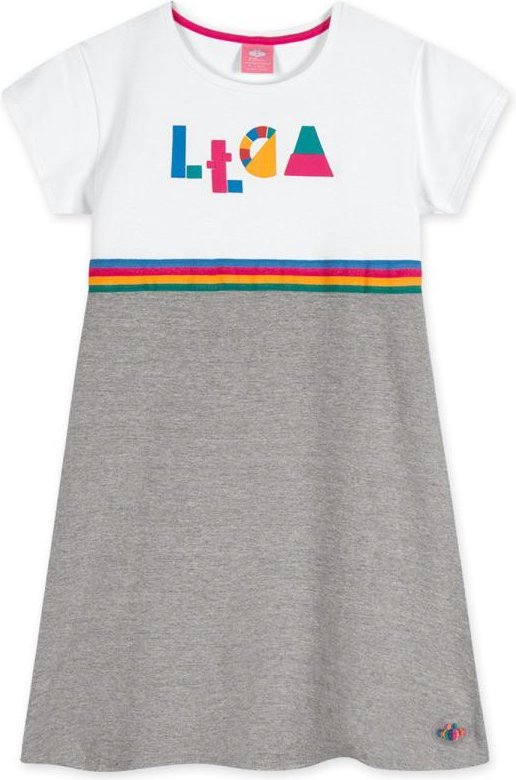 Imagem principal Vestido Manga Curta Infantil MeninaCinza Lilica Ripilica Lilica Ripilica
