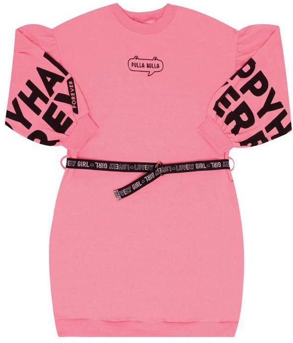 Imagem principal Vestido Manga Longa Menina Rosa Pulla Bulla Pulla Bulla