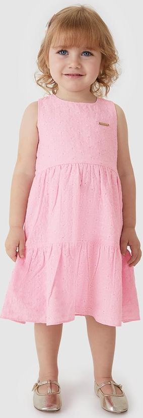 Imagem principal Vestido Marias Mídi Rosa Claro Carinhoso Carinhoso