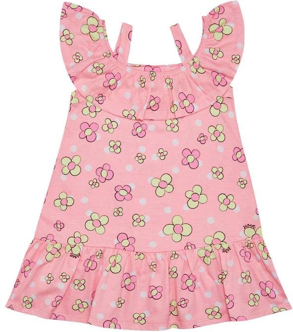 Imagem principal Vestido Meia Malha Menina Rosa Pulla Bulla Pulla Bulla