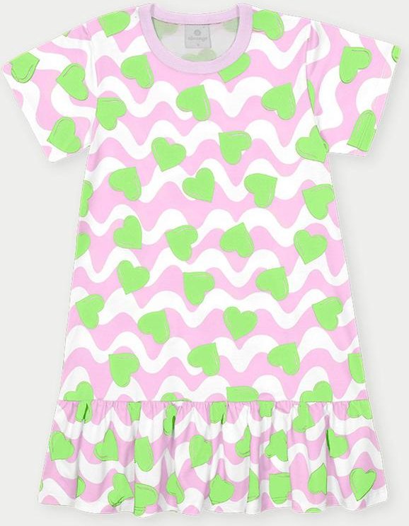 Imagem principal Vestido Menina Corações Roxo Abrange Abrange