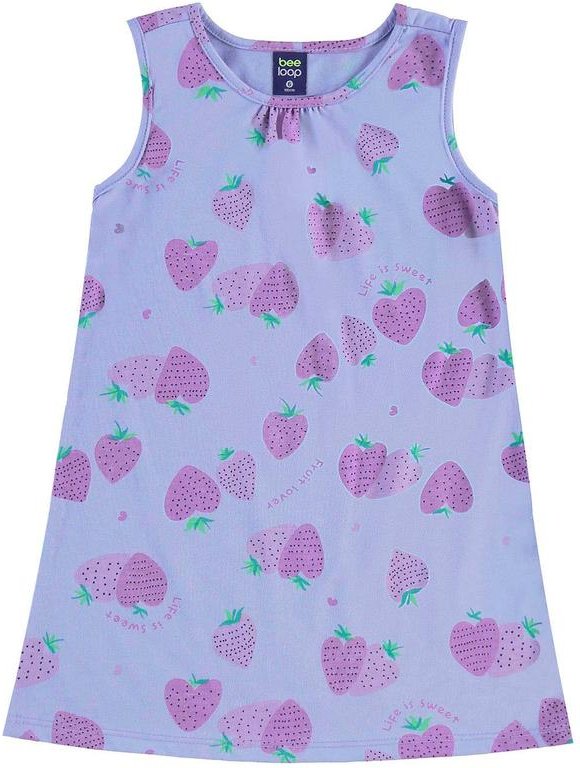 Imagem principal Vestido Morangos Infantil Roxo Bee Loop Bee Loop