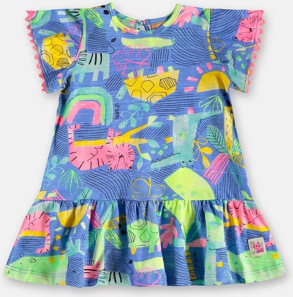 Imagem principal Vestido para Bebê em Algodão Azul Up Baby Up Baby