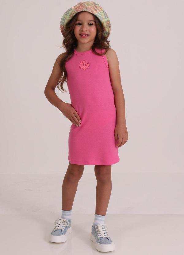 Imagem principal Vestido sem Manga Midi Rosa Tink Bink Tink Bink