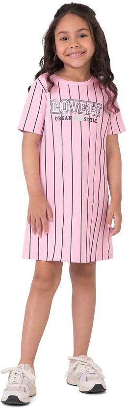 Imagem principal Vestido T-Shirt Lovely Rosa Malwee Kids Malwee Kids