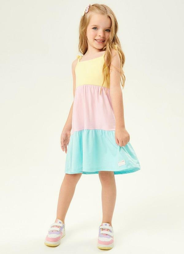 Imagem principal Vestido Três Marias Amarelo, Rosa Multicores Abrange Abrange