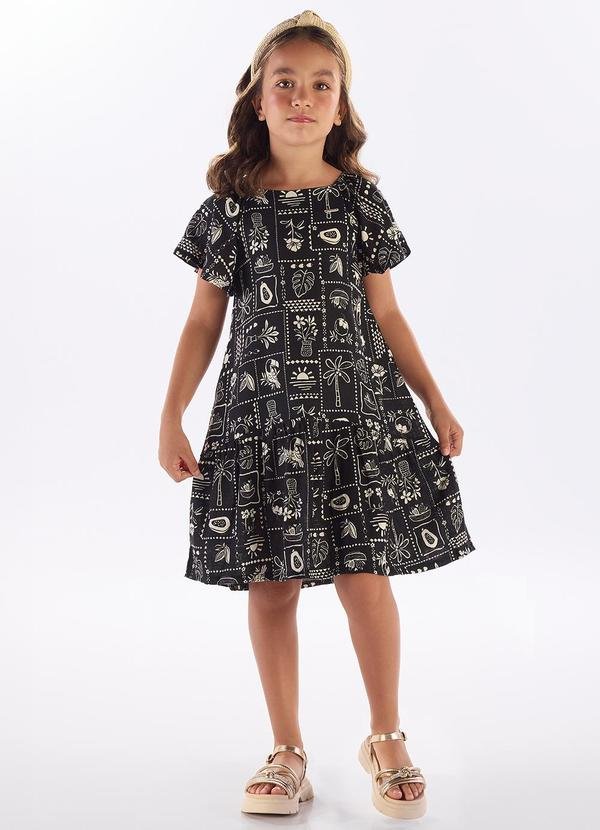 Imagem principal Vestido Viscose Preto Pulla Bulla Pulla Bulla