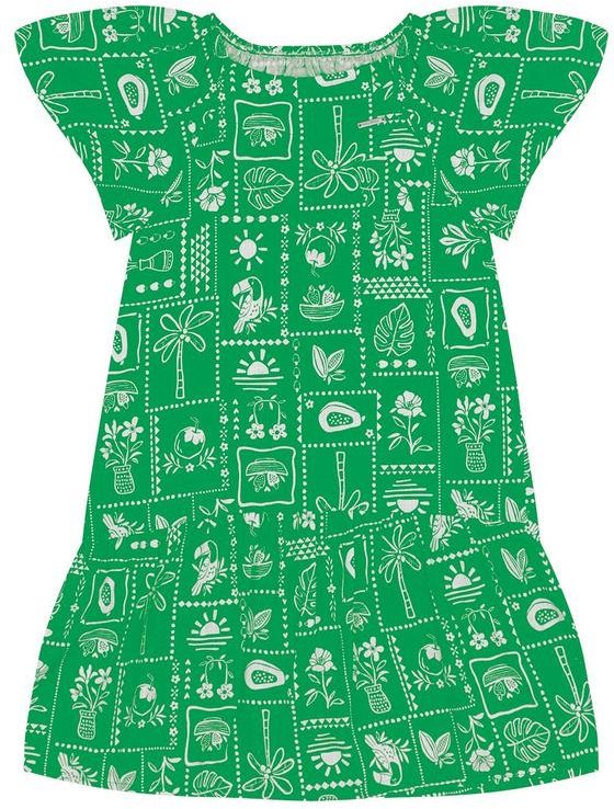 Imagem principal Vestido Viscose Verde Pulla Bulla Pulla Bulla