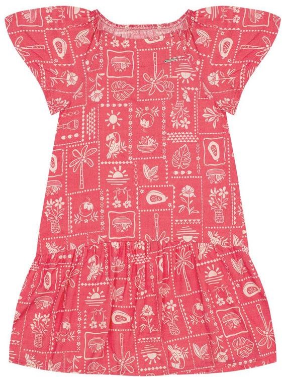 Imagem principal Vestido Viscose Vermelho Pulla Bulla Pulla Bulla