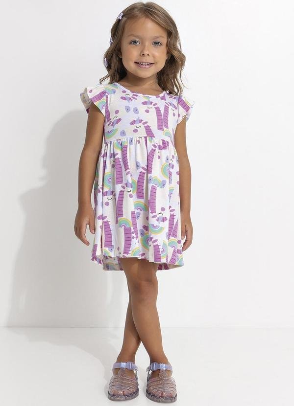 Vestido Unicórnio Estampado