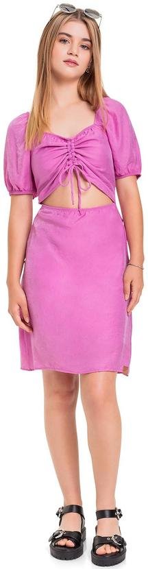Imagem principal Vestido em Tecido Juvenil Rosa Gloss Gloss