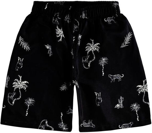 Imagem principal Bermuda Animal em Microfibra Preto Malwee Kids Malwee Kids