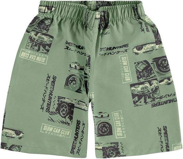 Imagem principal Bermuda Carros em Microfibra Verde Malwee Kids Malwee Kids