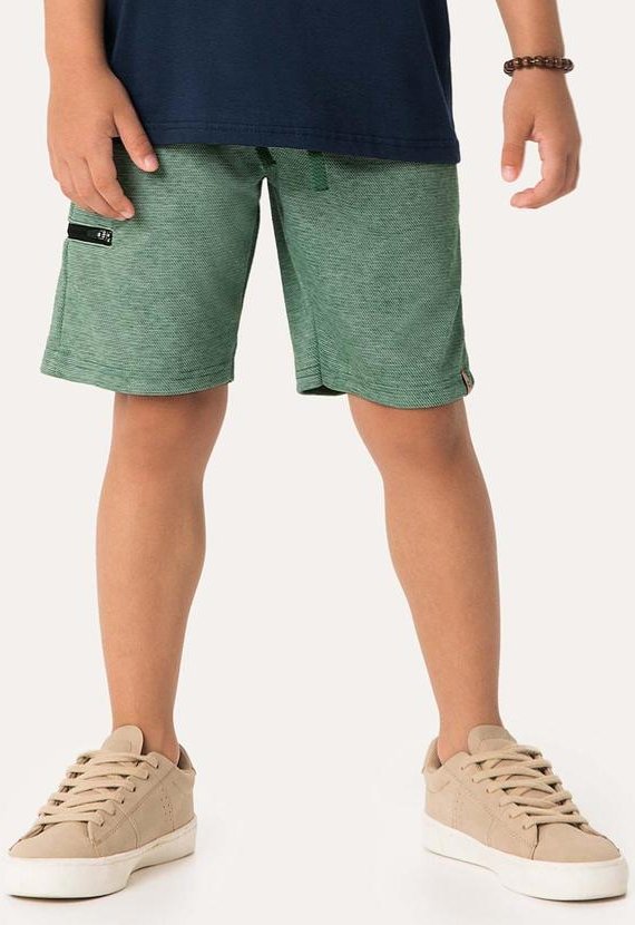 Imagem principal Bermuda Comfort em Moletom Verde Esmeralda Carinhoso Carinhoso