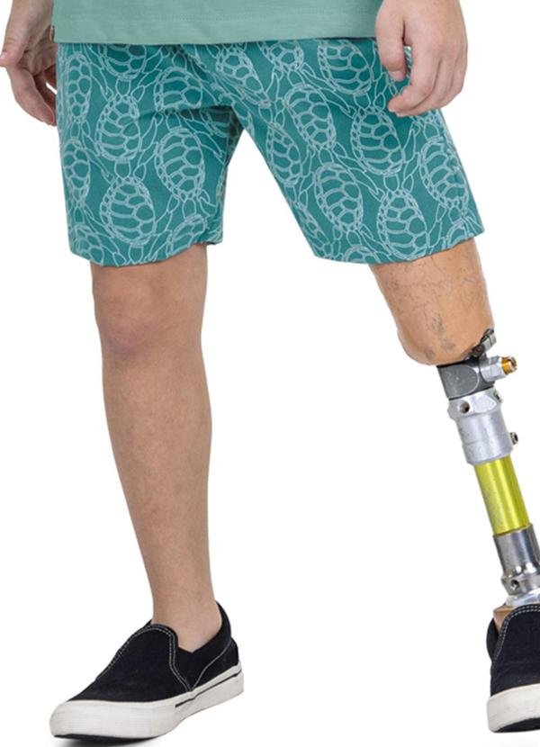 Imagem principal Bermuda Infantil em Microfibra Azul Trick Nick Trick Nick