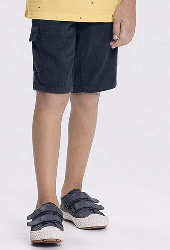 Imagem principal Bermuda Jeans Reta Menino Detalhe na Barra Azul Alakazoo Alakazoo