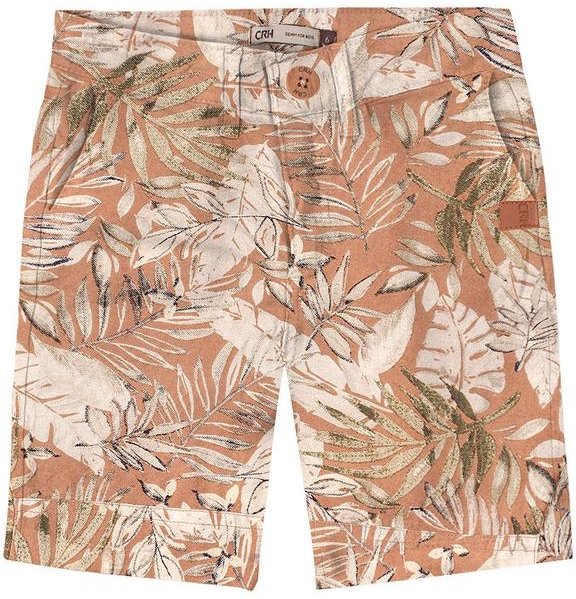 Imagem principal Bermuda Marrom Folhagem Sarjado Menino Carinhoso Carinhoso