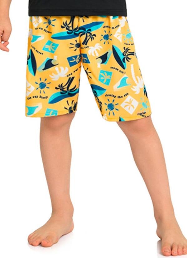 Imagem principal Bermuda Menino Microfibra Little Fruits Amarelo Marlan Marlan