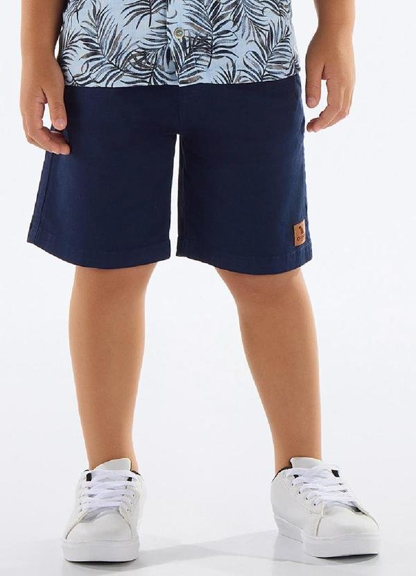 Imagem principal Bermuda Menino Sarja Azul Quimby Quimby