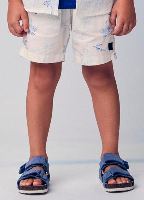 Imagem principal Bermuda Resort Infantil com Palmeiras Branco Youccie Youccie