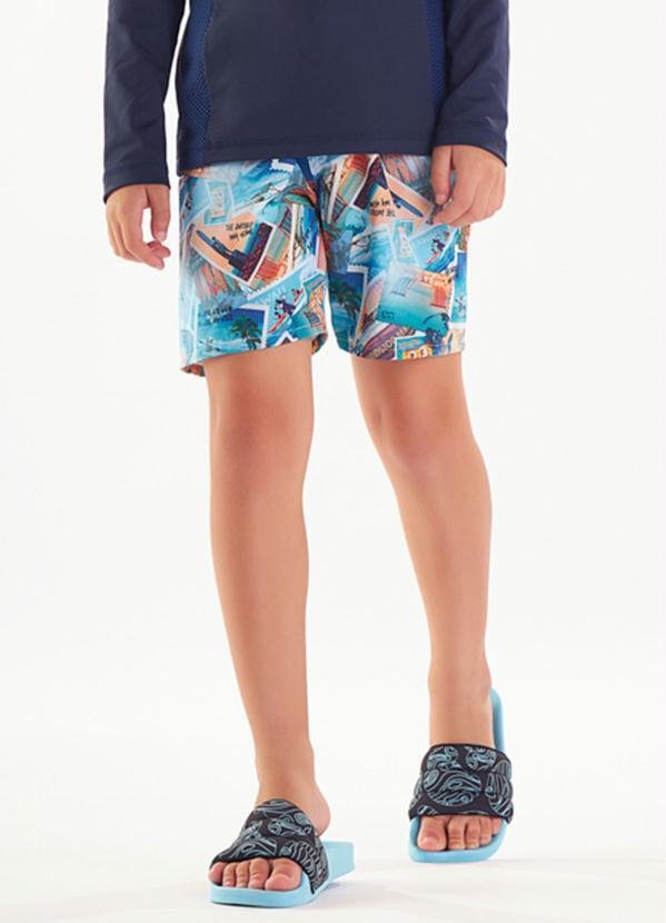 Imagem principal Bermuda Tactel Menino Azul Tigor T. Tigre Tigor T. Tigre