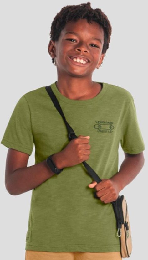 Imagem principal Camiseta Flamê Infantil Menino de Skate Verde Brandili Brandili