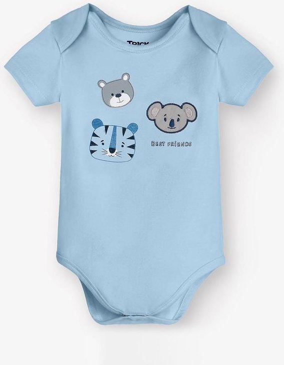 Imagem principal Body Masculino Cotton Leve Azul Trick Nick Trick Nick